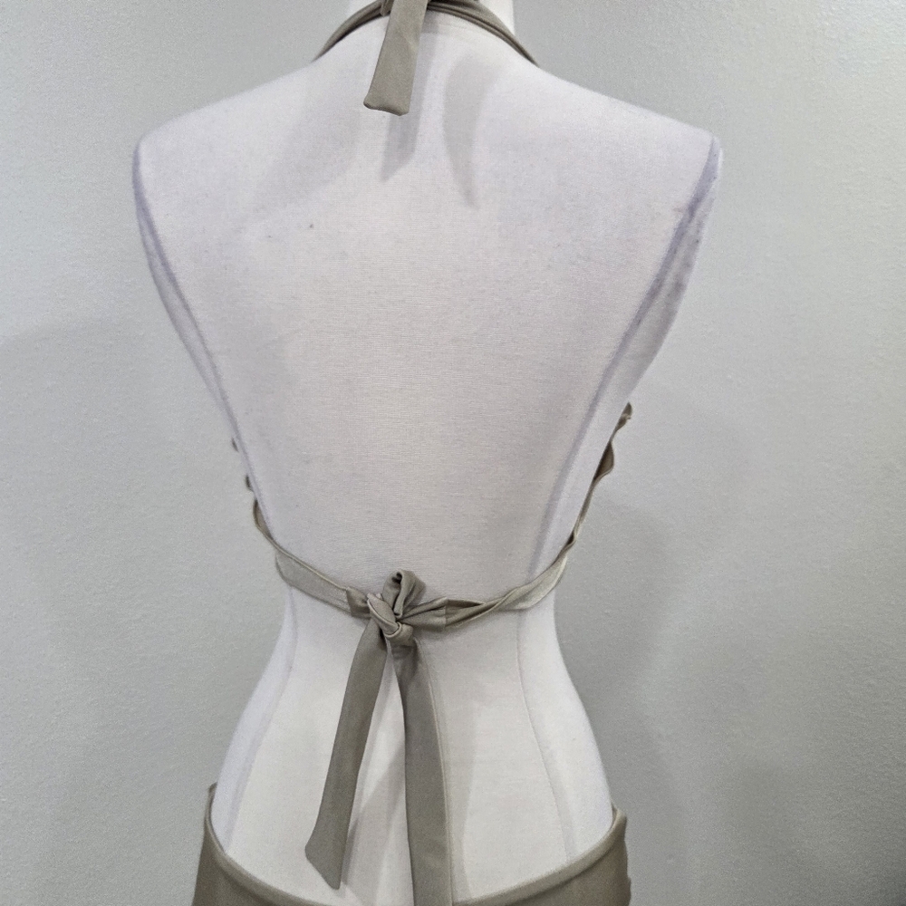 Gold Ruched High-Waisted Bikini Set - Picture 7 of 10